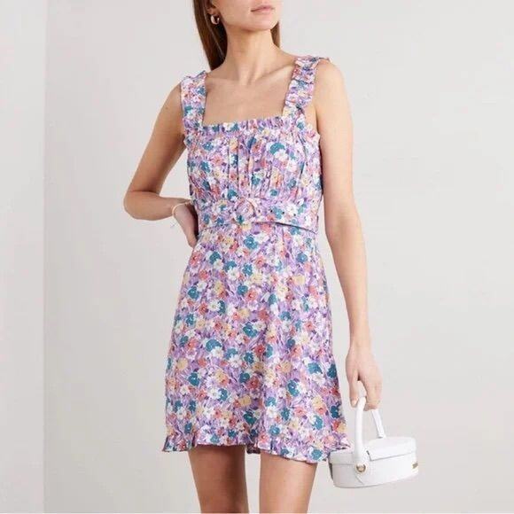 Revolve Faithfull the Brand Mid Summer Mini Dress Nefeli Floral Sz M -  cruiseboatoman.com